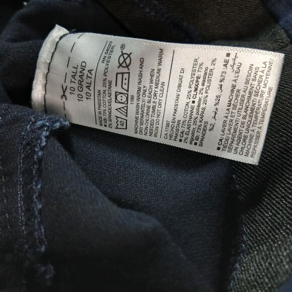 Old Navy Rockstar Jeggings Jeans High Rise Dark Wash Stretch NWT Womens 10 Tall - Picture 6 of 7